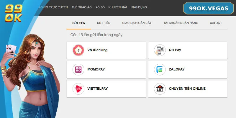 Hướng dẫn các bước nạp tiền và đặt cược đơn giản